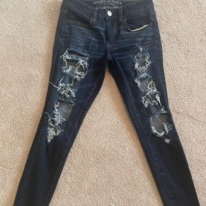 Dark wash, Distressed Jeggings